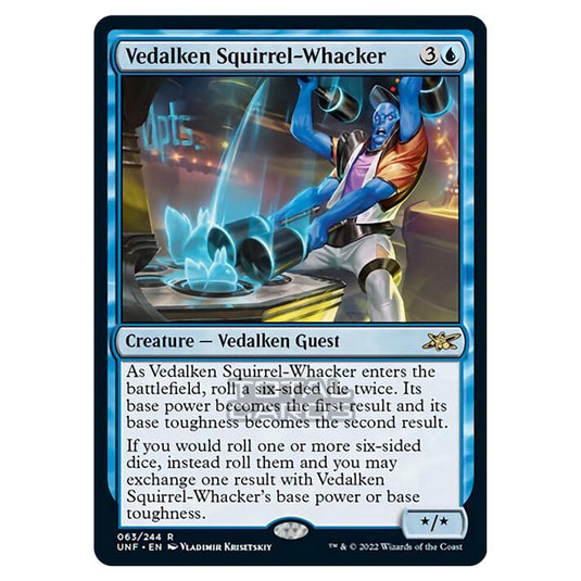 Magic The Gathering - Unfinity - Vedalken Squirrel-Whacker - 063/244