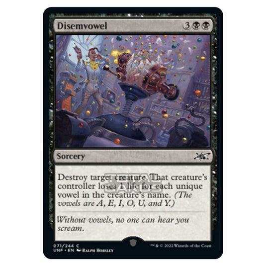 Magic The Gathering - Unfinity - Disemvowel - 071/244