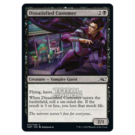 Magic The Gathering - Unfinity - Dissatisfied Customer - 072/244