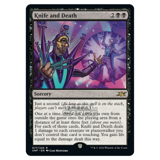 Magic The Gathering - Unfinity - Knife and Death - 077/244