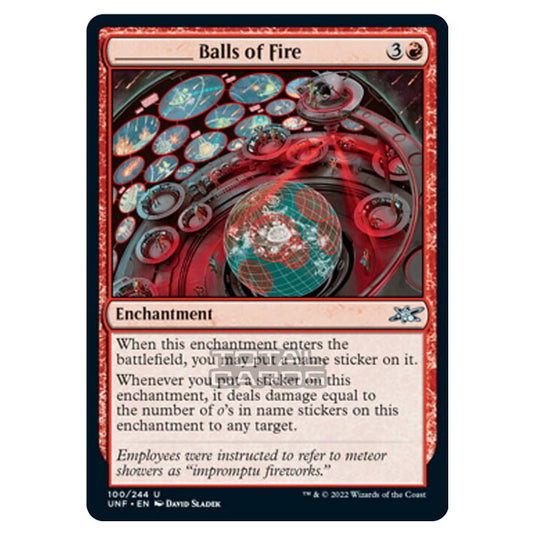 Magic The Gathering - Unfinity - _____ Balls of Fire - 100/244