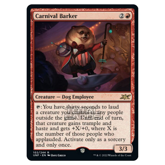 Magic The Gathering - Unfinity - Carnival Barker - 102/244