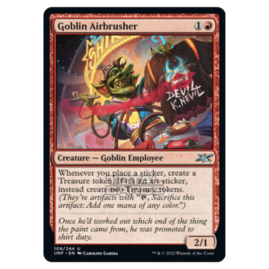 Magic The Gathering - Unfinity - Goblin Airbrusher - 108/244