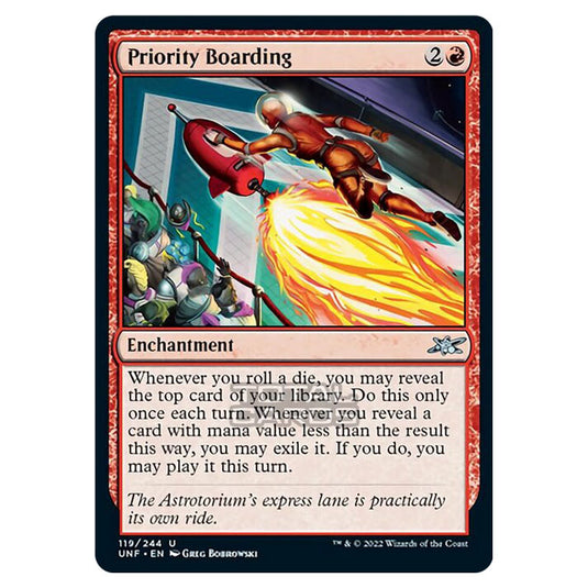 Magic The Gathering - Unfinity - Priority Boarding - 119/244 Magic The Gathering - Unfinity - Priority Boarding - 119/244
