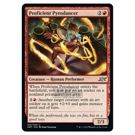 Magic The Gathering - Unfinity - Proficient Pyrodancer - 120/244