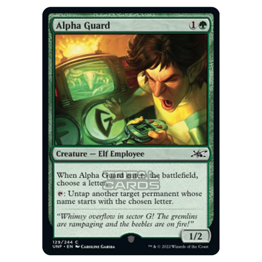 Magic The Gathering - Unfinity - Alpha Guard - 129/244