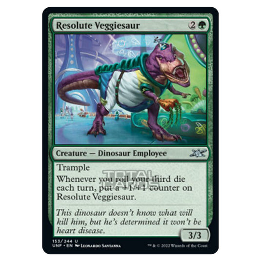 Magic The Gathering - Unfinity - Resolute Veggiesaur - 153/244