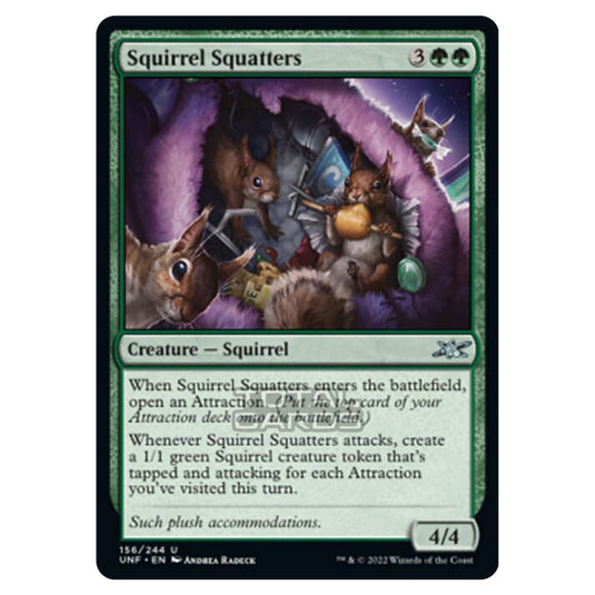 Magic The Gathering - Unfinity - Squirrel Squatters - 156/244