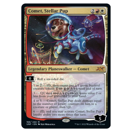 Magic The Gathering - Unfinity - Comet, Stellar Pup - 166/244