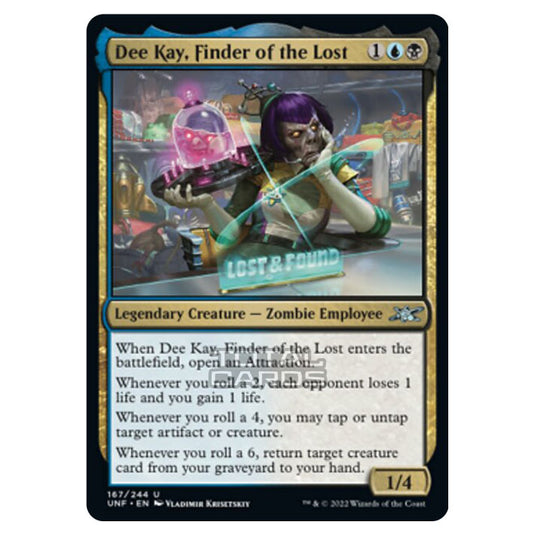 Magic The Gathering - Unfinity - Dee Kay, Finder of the Lost - 167/244