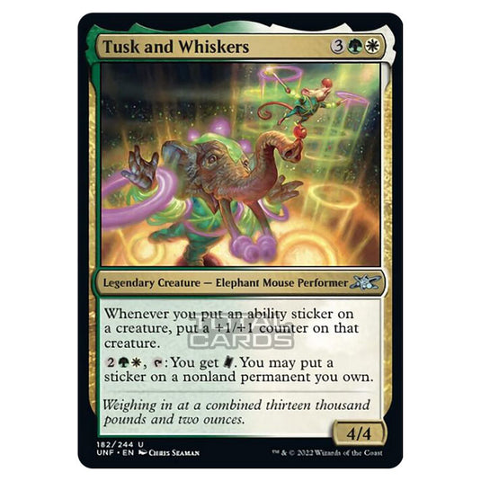 Magic The Gathering - Unfinity - Tusk and Whiskers - 182/244