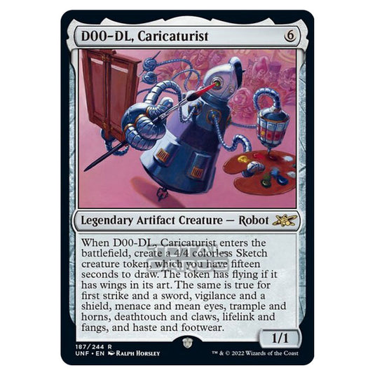 Magic The Gathering - Unfinity - D00-DL, Caricaturist - 187/244