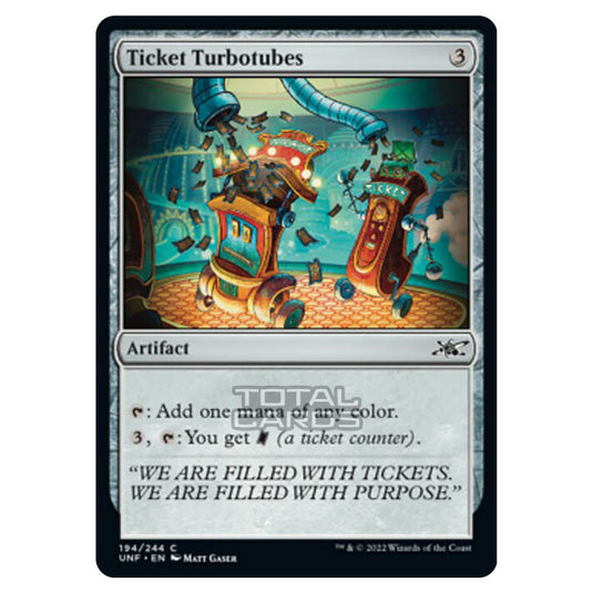 Magic The Gathering - Unfinity - Ticket Turbotubes - 194/244