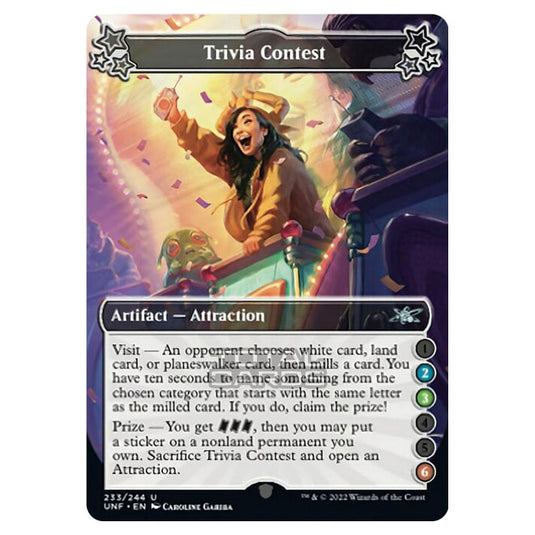 Magic The Gathering - Unfinity - Trivia Contest - 233a/244