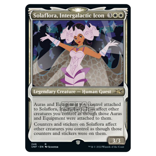 Magic The Gathering - Unfinity - Solaflora, Intergalactic Icon (Showcase Card) - 246/244