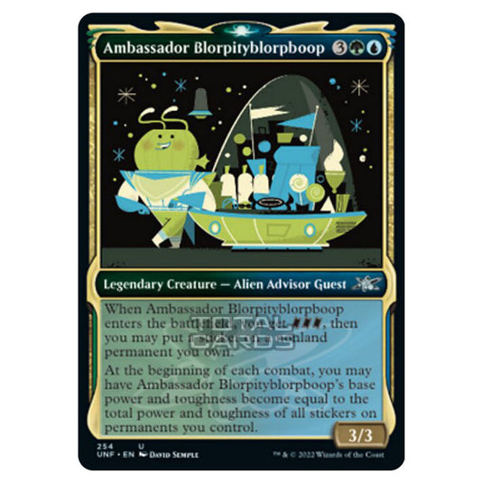 Magic The Gathering - Unfinity - Ambassador Blorpityblorpboop (Showcase Card) - 254/244