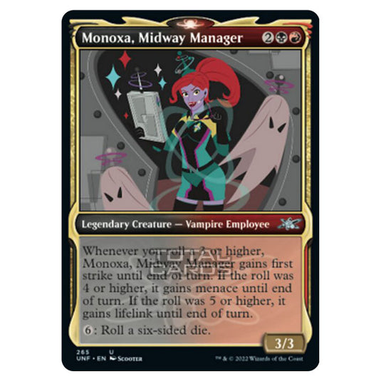 Magic The Gathering - Unfinity - Monoxa, Midway Manager (Showcase Card) - 265/244