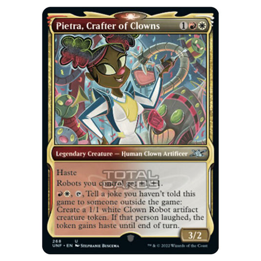 Magic The Gathering - Unfinity - Pietra, Crafter of Clowns (Showcase Card) - 268/244