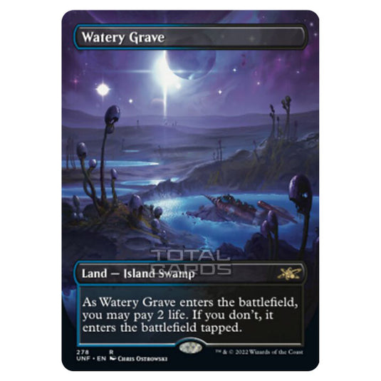 Magic The Gathering - Unfinity - Watery Grave (Alternate-Art Borderless Card) - 278/244