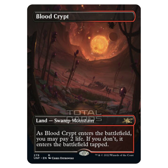 Magic The Gathering - Unfinity - Blood Crypt (Alternate-Art Borderless Card) - 279/244