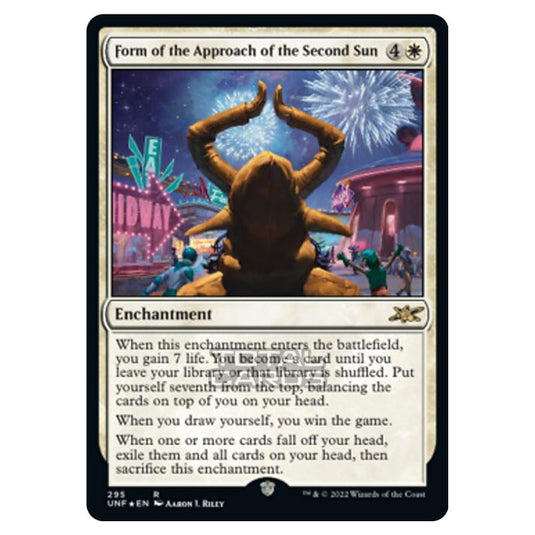 Magic The Gathering - Unfinity - Form of the Approach of the Second Sun (Galaxy Foil) - 295/244