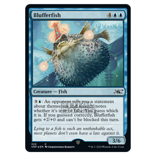 Magic The Gathering - Unfinity - Blufferfish (Galaxy Foil) - 325/244