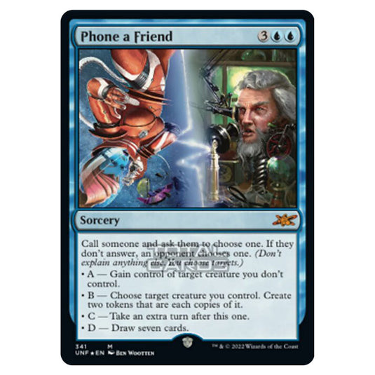 Magic The Gathering - Unfinity - Phone a Friend (Galaxy Foil) - 341/244