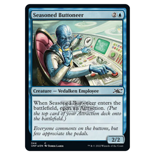 Magic The Gathering - Unfinity - Seasoned Buttoneer (Galaxy Foil) - 344/244