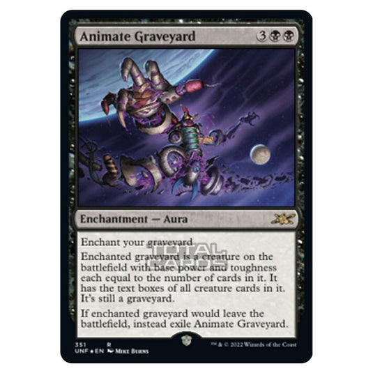 Magic The Gathering - Unfinity - Animate Graveyard (Galaxy Foil) - 351/244