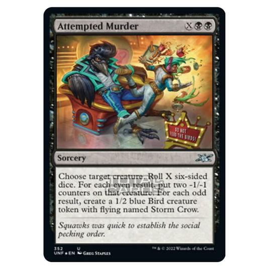 Magic The Gathering - Unfinity - Attempted Murder (Galaxy Foil) - 352/244