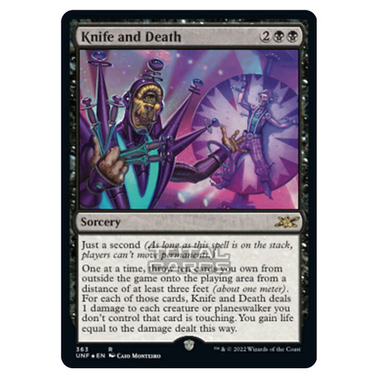 Magic The Gathering - Unfinity - Knife and Death (Galaxy Foil) - 363/244