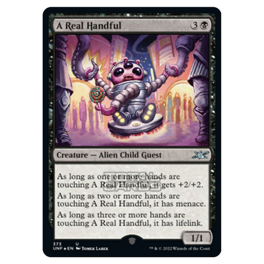 Magic The Gathering - Unfinity - A Real Handful (Galaxy Foil) - 373/244