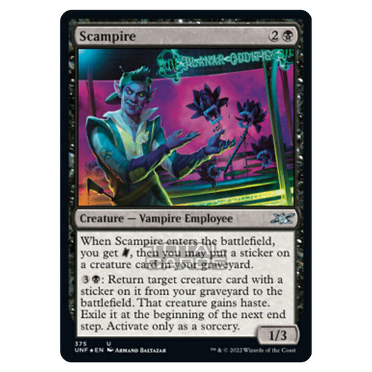 Magic The Gathering - Unfinity - Scampire (Galaxy Foil) - 375/244