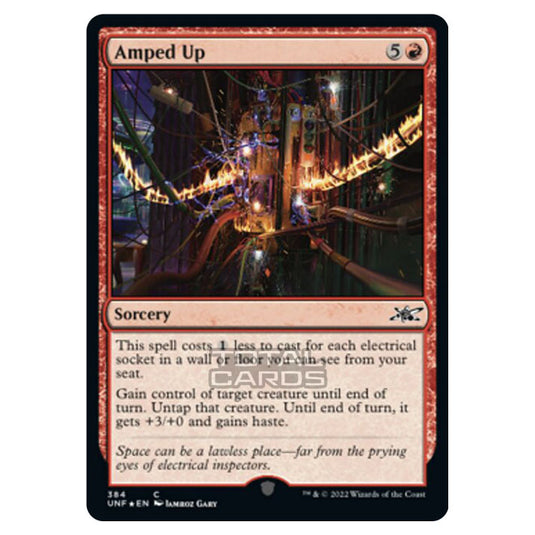 Magic The Gathering - Unfinity - Amped Up (Galaxy Foil) - 384/244