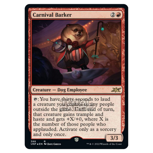 Magic The Gathering - Unfinity - Carnival Barker (Galaxy Foil) - 388/244