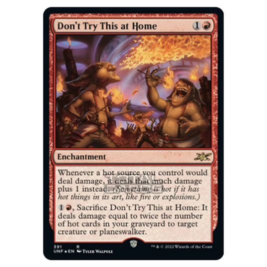 Magic The Gathering - Unfinity - Don't Try This at Home (Galaxy Foil) - 391/244