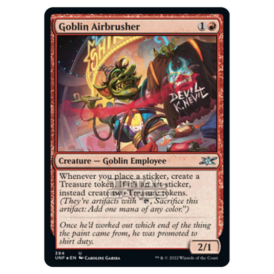 Magic The Gathering - Unfinity - Goblin Airbrusher (Galaxy Foil) - 394/244