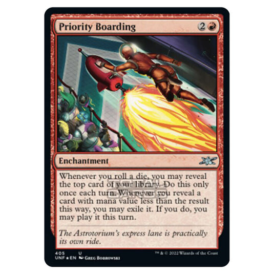 Magic The Gathering - Unfinity - Priority Boarding (Galaxy Foil) - 405/244