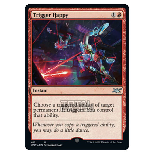 Magic The Gathering - Unfinity - Trigger Happy (Galaxy Foil) - 411/244