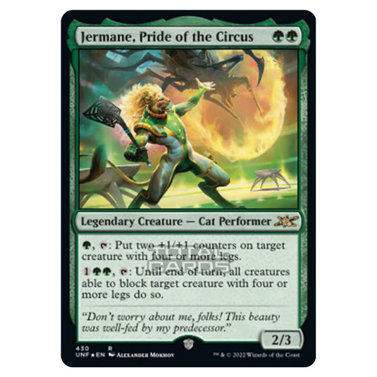 Magic The Gathering - Unfinity - Jermane, Pride of the Circus (Galaxy Foil) - 430/244