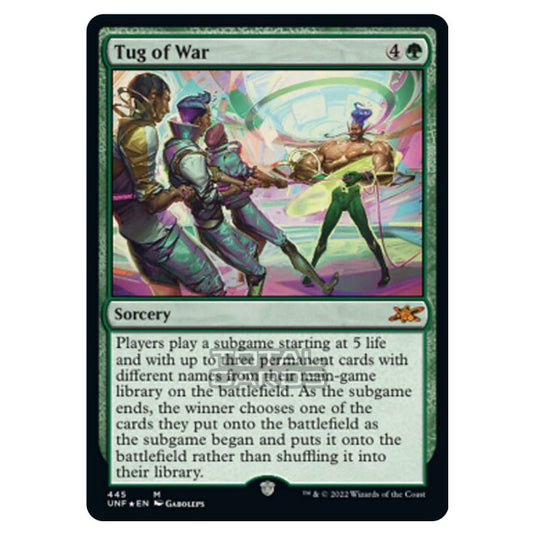 Magic The Gathering - Unfinity - Tug of War (Galaxy Foil) - 445/244