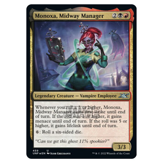 Magic The Gathering - Unfinity - Monoxa, Midway Manager (Galaxy Foil) - 459/244