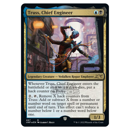 Magic The Gathering - Unfinity - Truss, Chief Engineer (Galaxy Foil) - 467/244