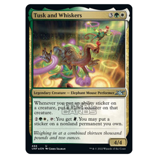 Magic The Gathering - Unfinity - Tusk and Whiskers (Galaxy Foil) - 468/244