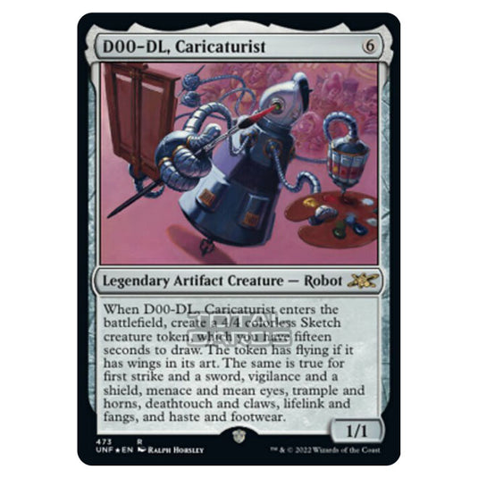 Magic The Gathering - Unfinity - D00-DL, Caricaturist (Galaxy Foil) - 473/244