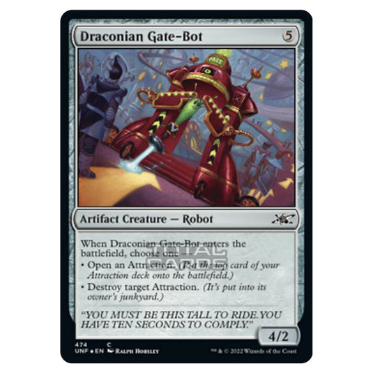 Magic The Gathering - Unfinity - Draconian Gate-Bot (Galaxy Foil) - 474/244