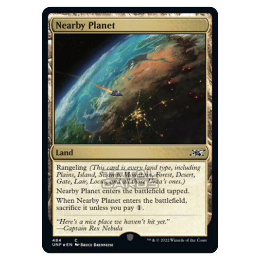 Magic The Gathering - Unfinity - Nearby Planet (Galaxy Foil) - 484/244