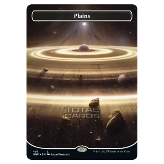 Magic The Gathering - Unfinity - Plains (Galaxy Foil) - 491/244