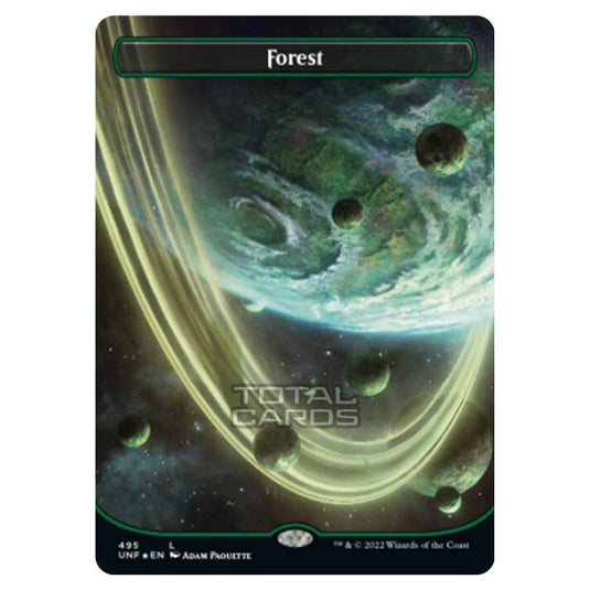 Magic The Gathering - Unfinity - Forest (Galaxy Foil) - 495/244