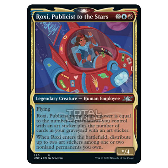 Magic The Gathering - Unfinity - Roxi, Publicist to the Stars (Galaxy Foil) - 520/244